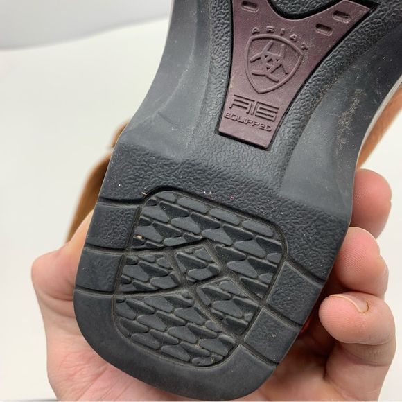 Ariat Tassel Clogs Womens 9 Brown Leather Mules Slip On Casual 93818 - Picture 8 of 9